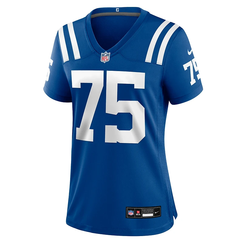 Maillot Nike Jalen Travis Royal pour femme des Indianapolis Colts Team Game