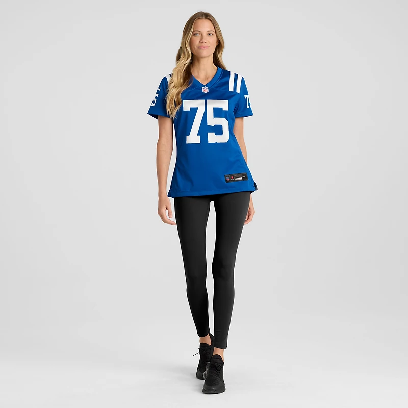 Maillot Nike Jalen Travis Royal pour femme des Indianapolis Colts Team Game