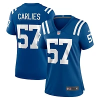 Maillot de match Nike Jaylon Carlies Royal Indianapolis Colts pour femme