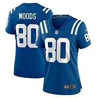 Maillot de jeu Nike Jelani Woods Royal Indianapolis Colts pour femme
