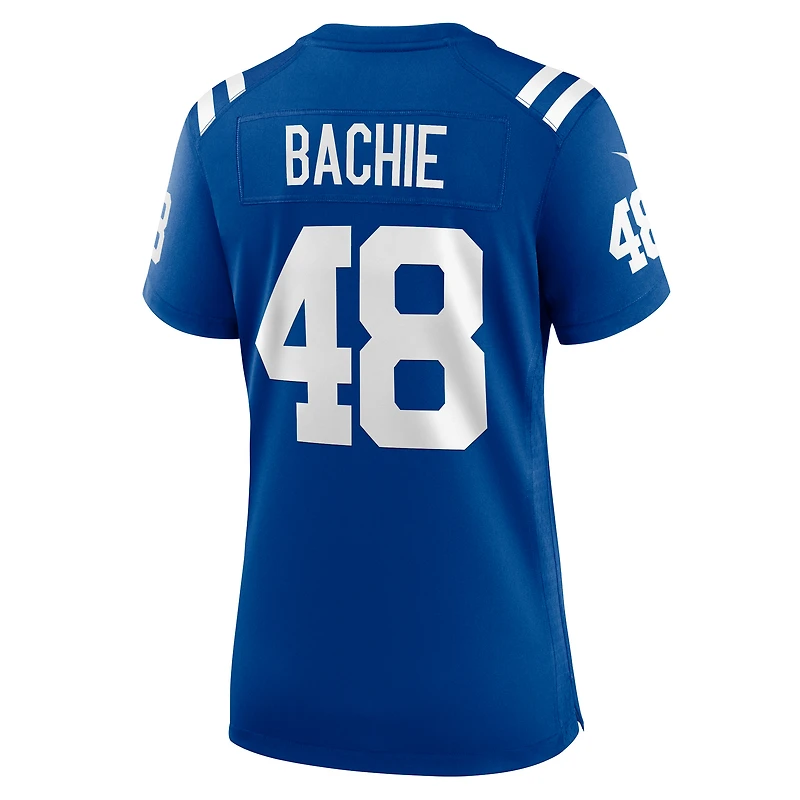 Maillot Nike Joe Bachie Royal pour femme des Indianapolis Colts