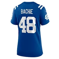 Maillot Nike Joe Bachie Royal pour femme des Indianapolis Colts