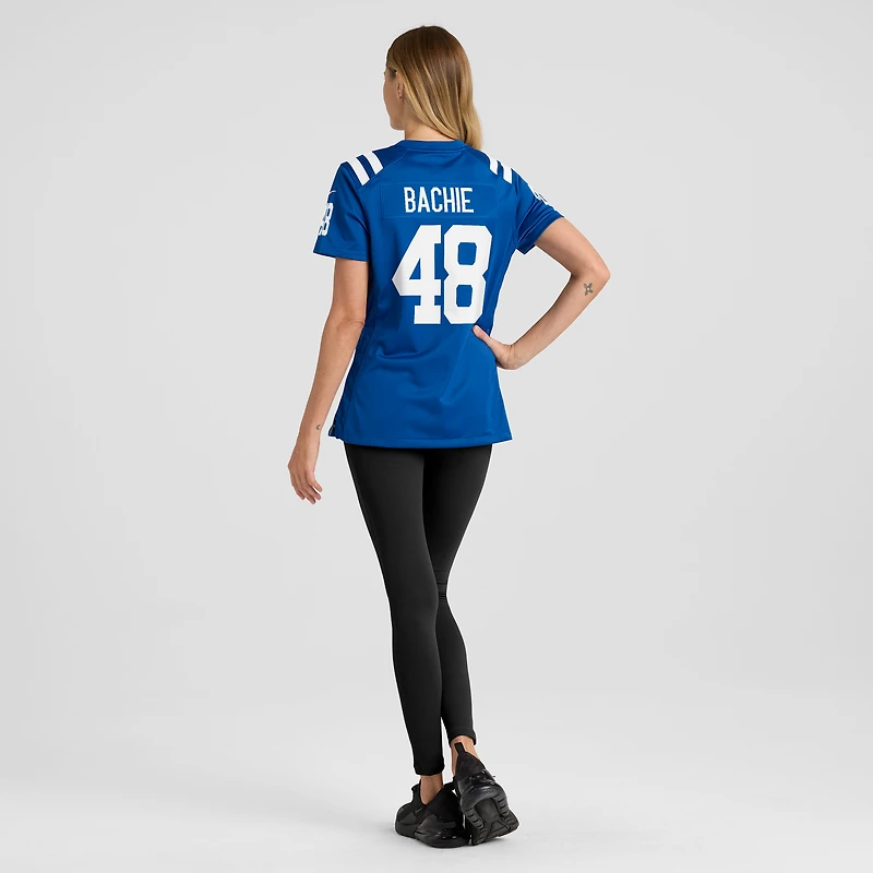 Maillot Nike Joe Bachie Royal pour femme des Indianapolis Colts