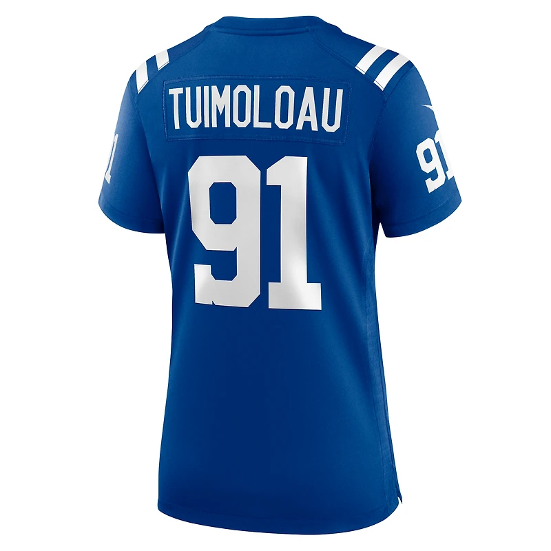 Maillot Nike JT Tuimoloau Royal pour femme des Indianapolis Colts