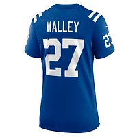 Maillot Nike Justin Walley Royal pour femme des Indianapolis Colts
