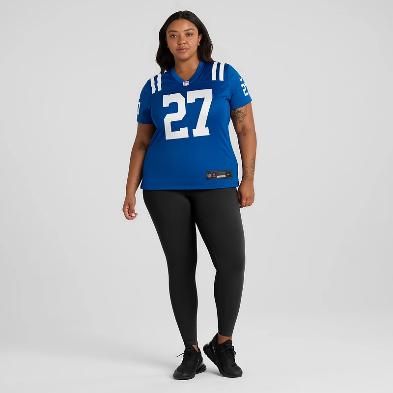 Maillot Nike Justin Walley Royal pour femme des Indianapolis Colts