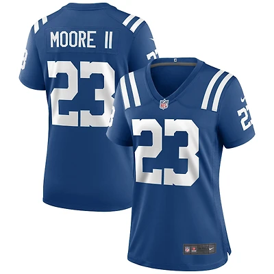 Maillot de match Nike Kenny Moore II Royal Indianapolis Colts pour femme