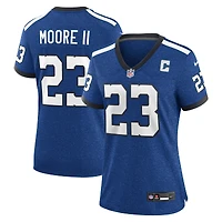 Maillot de jeu alternatif Nike Kenny Moore II Indianapolis Colts Indiana Nights pour femme