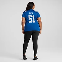 Maillot de match Nike Kwity Paye Royal Indianapolis Colts pour femme