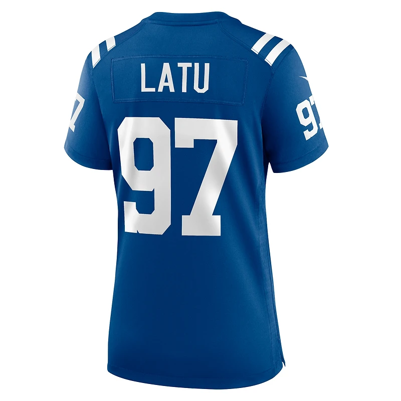 Maillot de match Nike Laiatu Latu Royal Indianapolis Colts pour femme