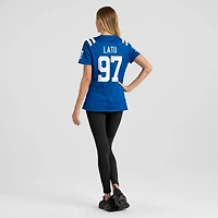 Women's Nike Laiatu Latu  Royal Indianapolis Colts Game Jersey