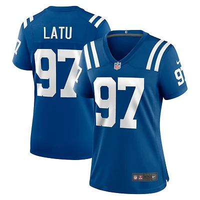 Maillot de match Nike Laiatu Latu Royal Indianapolis Colts pour femme