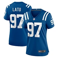 Maillot de match Nike Laiatu Latu Royal Indianapolis Colts pour femme