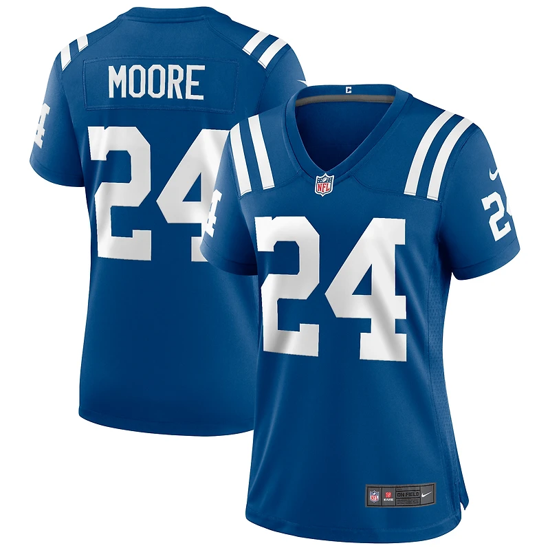 Maillot de joueur retraité Nike Lenny Moore Royal Indianapolis Colts Game pour femme