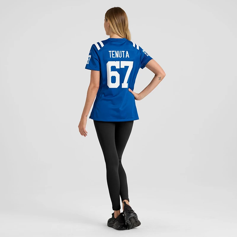 Maillot Nike Luke Tenuta Royal pour femme des Indianapolis Colts Team Game