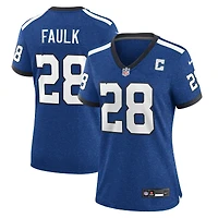 Maillot de jeu alternatif Indianapolis Colts Indiana Nights pour femme Nike Marshall Faulk