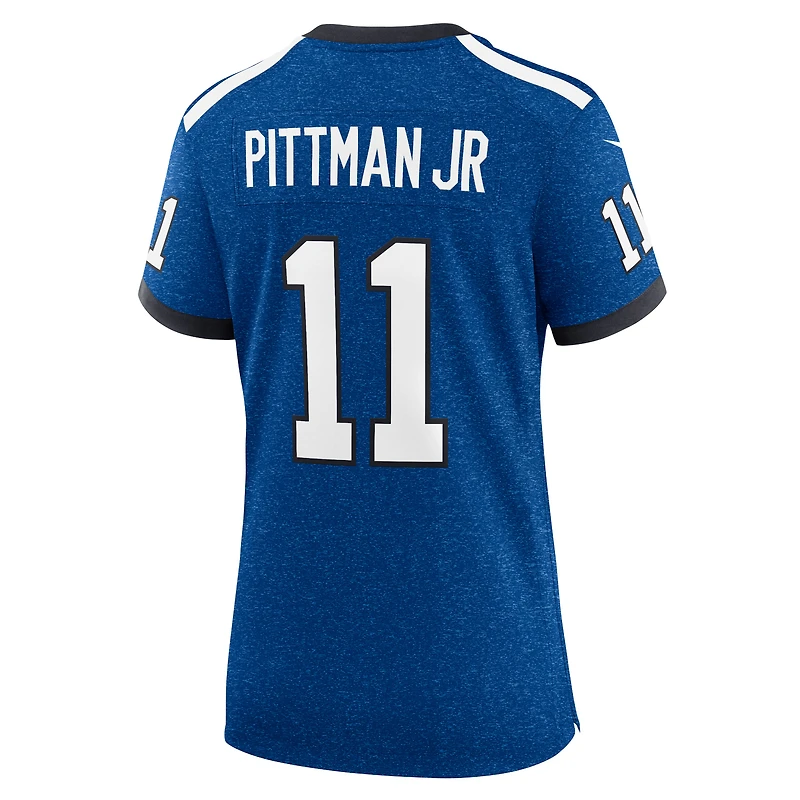 Maillot Nike Michael Pittman Jr. Royal pour femme, Indianapolis Colts, Indiana Nights, match alternatif