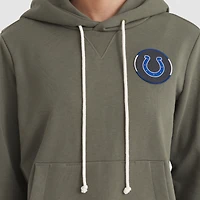 Women's Nike Olive Indianapolis Colts 2025 Salute to Service Sideline Standard Issue Dri-FIT Hoodie