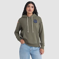 Sweat à capuche Nike Olive Indianapolis Colts 2025 Salute to Service Sideline Standard Issue Dri-FIT pour femme