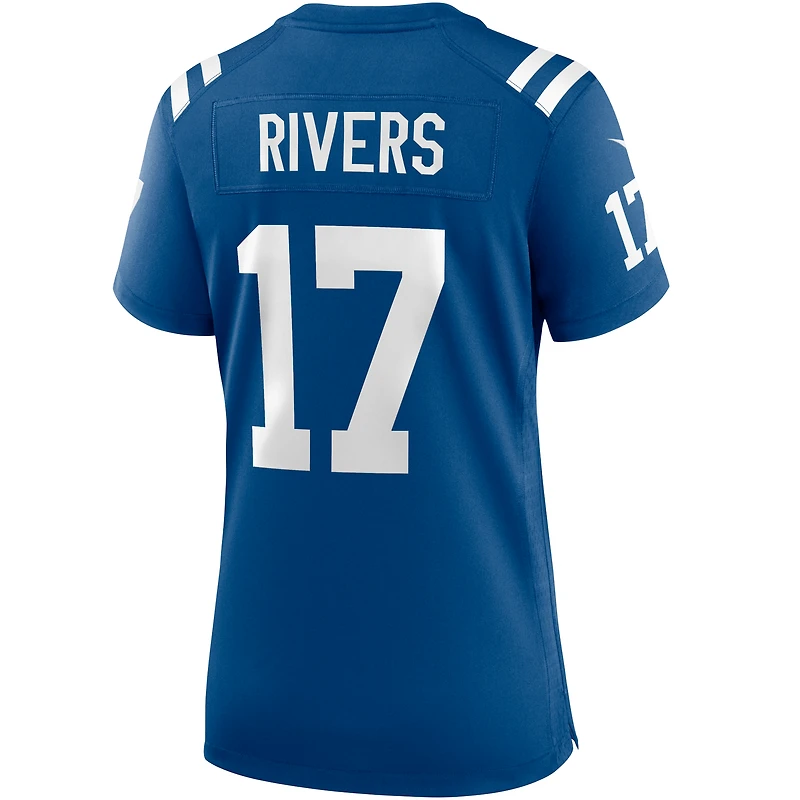 Maillot de match Nike Philip Rivers Royal Indianapolis Colts pour femme