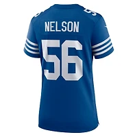Maillot de match alternatif Nike Quenton Nelson Royal Indianapolis Colts pour femme