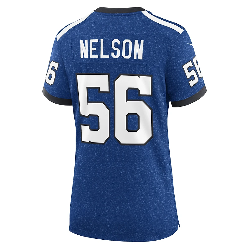 Maillot de jeu alternatif Indianapolis Colts Indiana Nights Nike Quenton Nelson pour femme