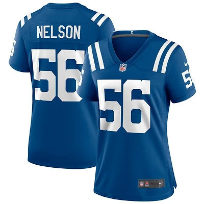 Maillot de match joueur Nike Quenton Nelson Royal Indianapolis Colts pour femme