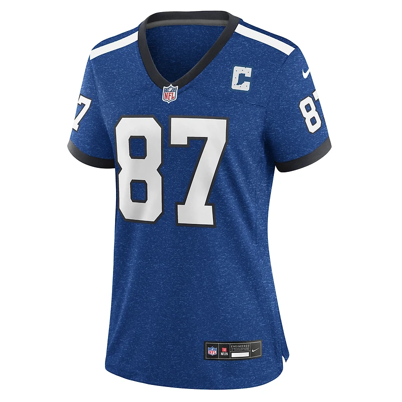 Maillot de jeu alternatif Indianapolis Colts Indiana Nights Nike Reggie Wayne Royal pour femme