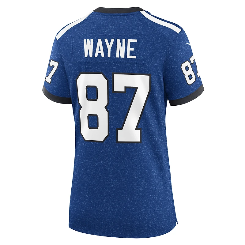 Maillot de jeu alternatif Indianapolis Colts Indiana Nights Nike Reggie Wayne Royal pour femme