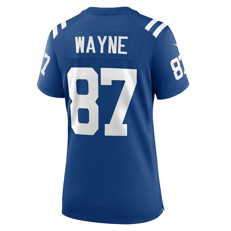 Maillot de jeu joueur à la retraite Nike Reggie Wayne Royal Indianapolis Colts pour femme