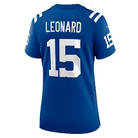 Women's Nike Riley Leonard  Royal Indianapolis Colts Team Game Jersey