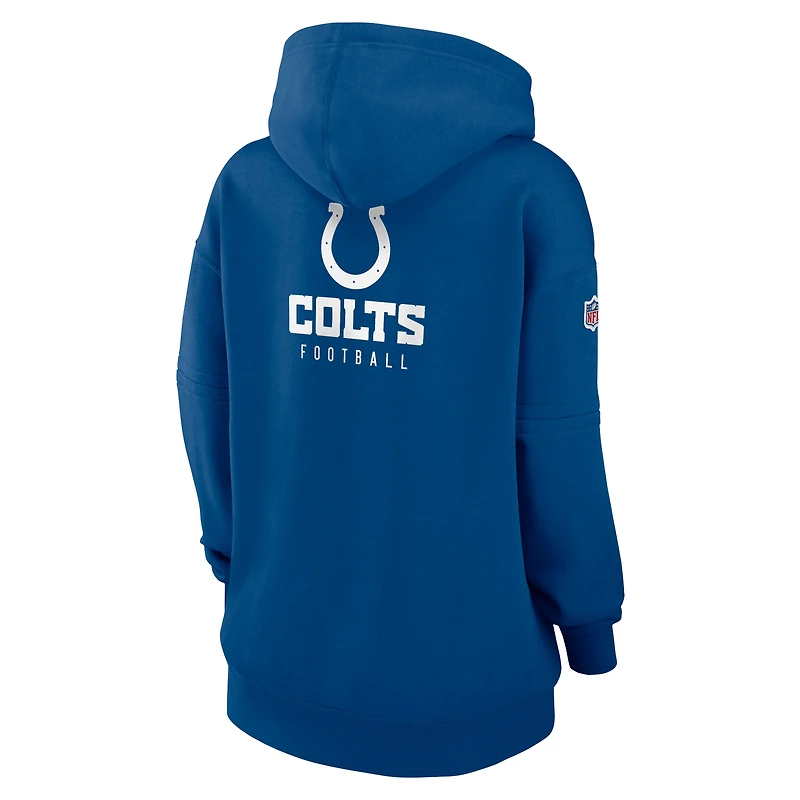 Sweat à capuche Nike Royal Indianapolis Colts 2023 Sideline Club Fleece pour femme