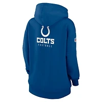 Sweat à capuche Nike Royal Indianapolis Colts 2023 Sideline Club Fleece pour femme