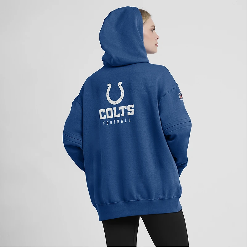 Women's Nike Royal Indianapolis Colts 2023 Sideline Club Fleece Pullover Hoodie