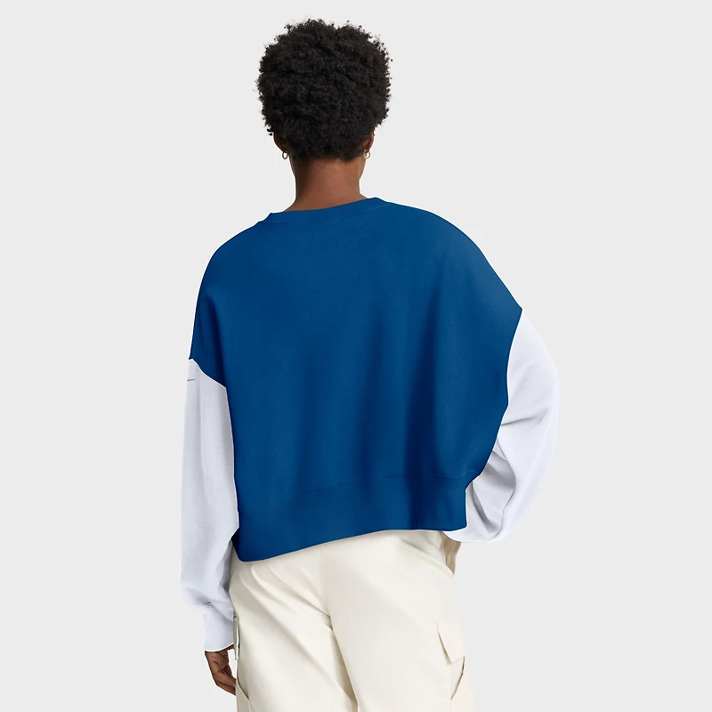 Sweat-shirt oversize à blocs de couleurs Nike Royal Indianapolis Colts pour femme