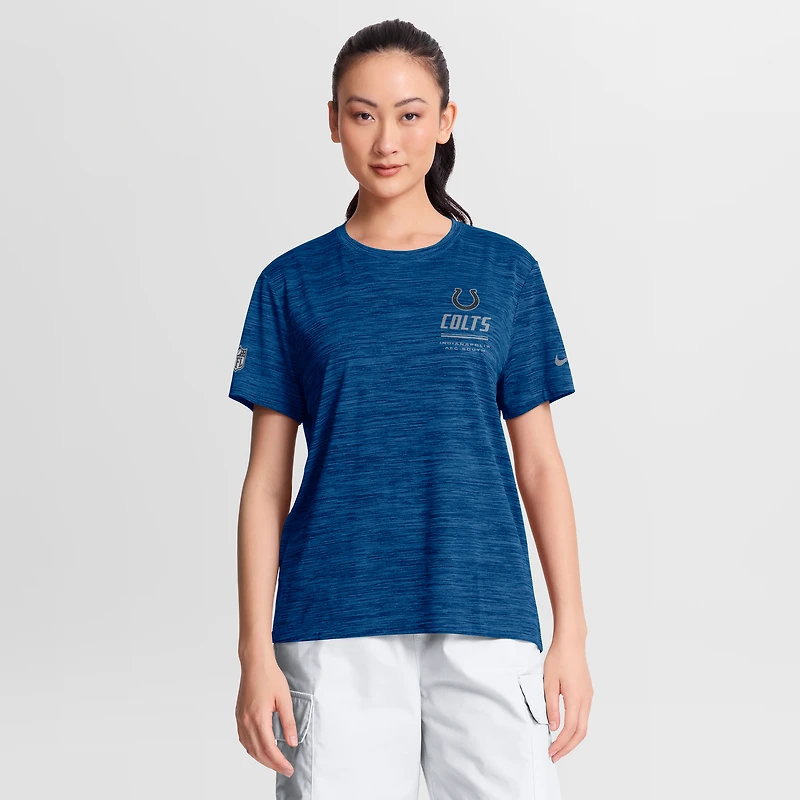 Women's Nike Royal Indianapolis Colts Sideline Velocity Dri-FIT T-Shirt