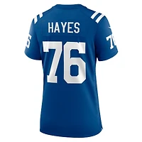Maillot de match l'équipe Nike Ryan Hayes des Royal Indianapolis Colts pour femme