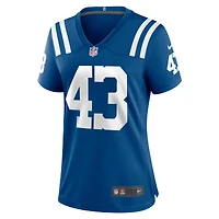 Maillot de joueur match Nike Trevor Denbow Royal Indianapolis Colts pour femme