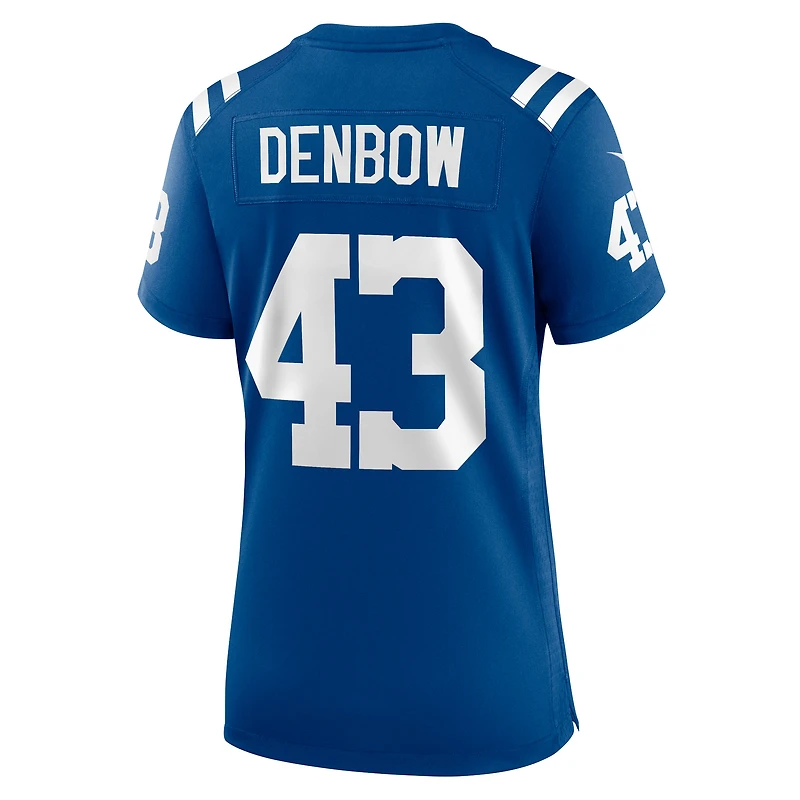 Women's Nike Trevor Denbow Royal Indianapolis Colts Game Player Jersey