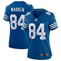 Maillot Nike Tyler Warren Royal pour femme des Indianapolis Colts, match alternatif