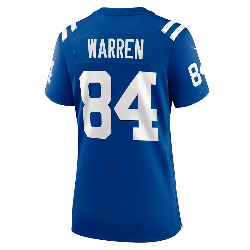 Maillot Nike Tyler Warren Royal pour femme des Indianapolis Colts