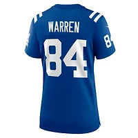 Maillot Nike Tyler Warren Royal pour femme des Indianapolis Colts