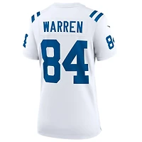 Maillot Nike Tyler Warren blanc pour femme des Indianapolis Colts