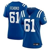 Women's Nike Viliami Fehoko  Royal Indianapolis Colts Team Game Jersey