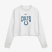 Women's Nike White Indianapolis Colts Loose Fit Crop Top