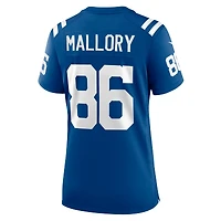 Women's Nike Will Mallory  Royal Indianapolis Colts Team Game Jersey