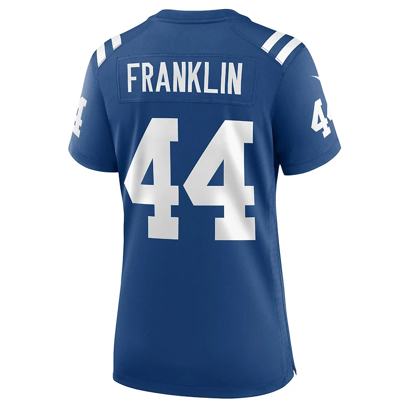 Maillot de match Nike Zaire Franklin Royal Indianapolis Colts pour femme