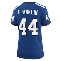 Maillot de jeu alternatif Nike Zaire Franklin Indianapolis Colts Indiana Nights pour femme