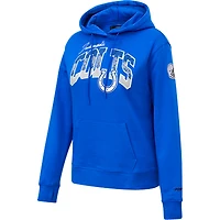 Women's Pro Standard Royal Indianapolis Colts Local Patch Pullover Hoodie