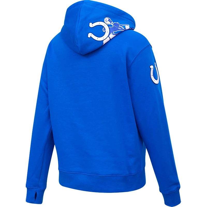 Women's Pro Standard Royal Indianapolis Colts Local Patch Pullover Hoodie